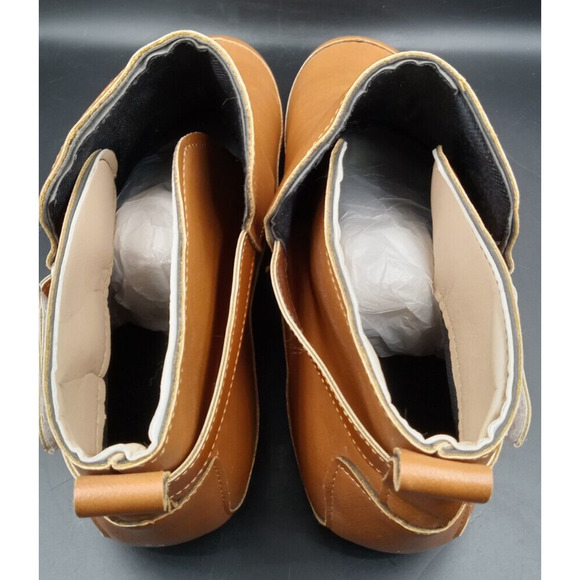 Lt. Brown Faux Leather Ankle Boot‎ New Sz 10 - Picture 5 of 6